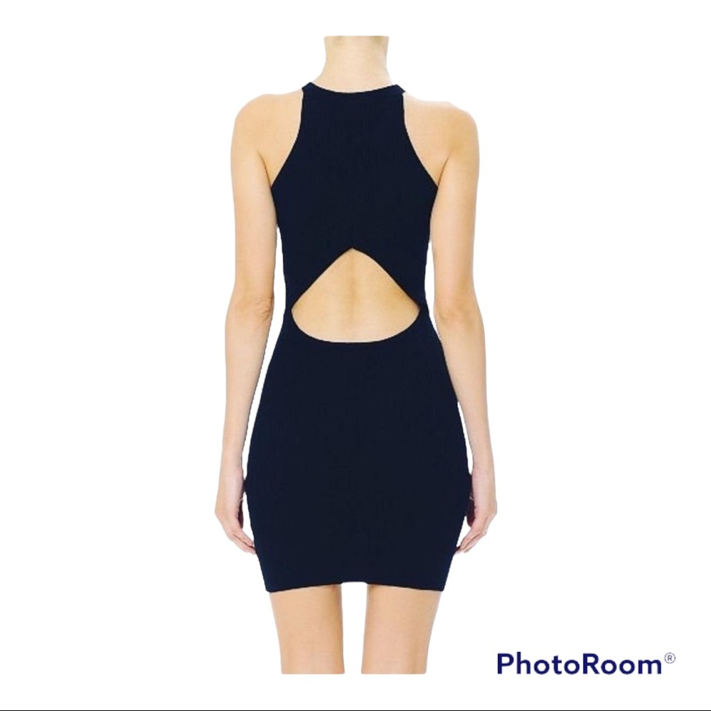 Open-back Ribbed LBD - Picture 7 of 7